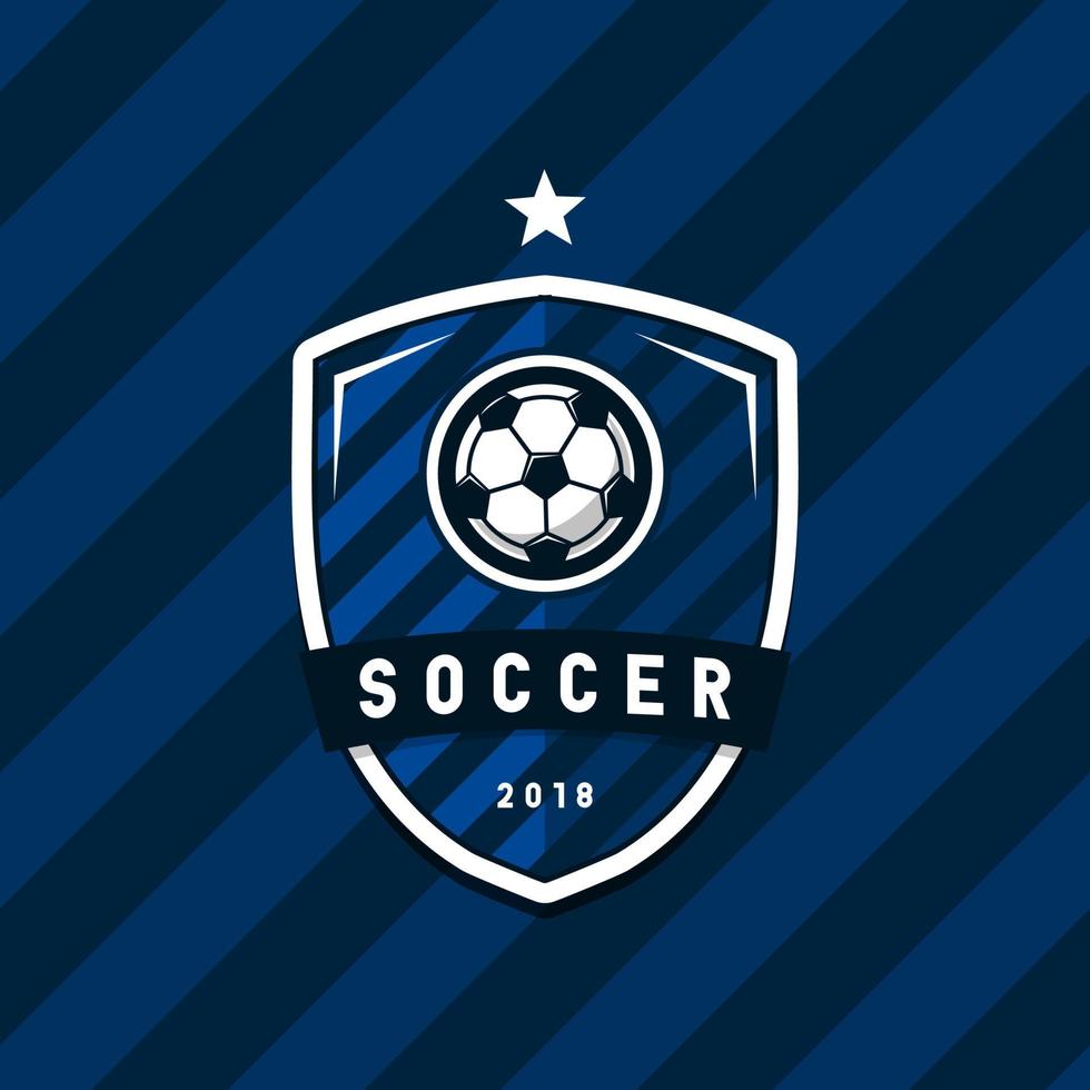 elementos de design de logotipo da liga de futebol de futebol para a equipe de esporte. vetor