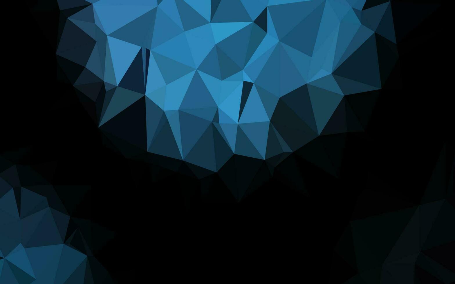 modelo poligonal de vetor azul escuro.