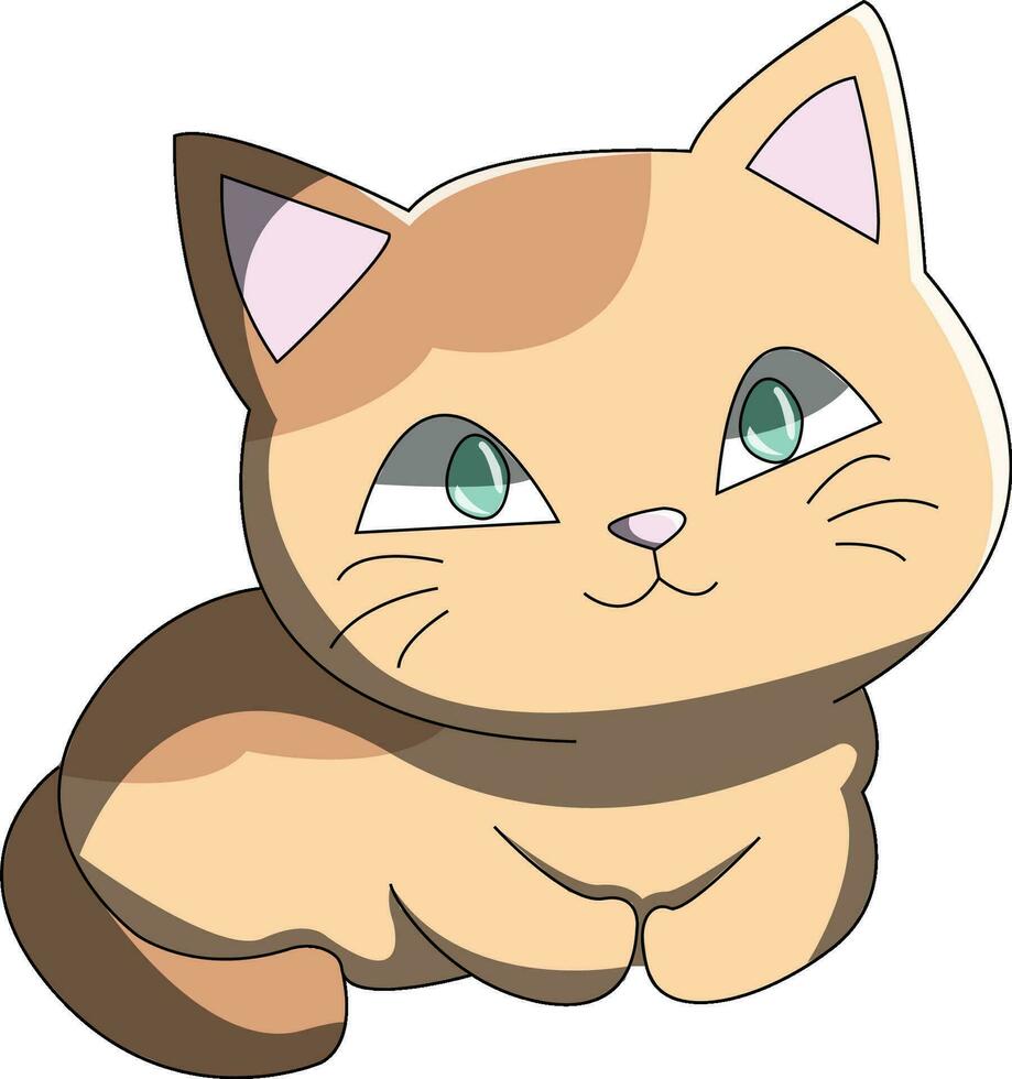 gato gatinho vetor ilustração desenhando desenho animado fofa