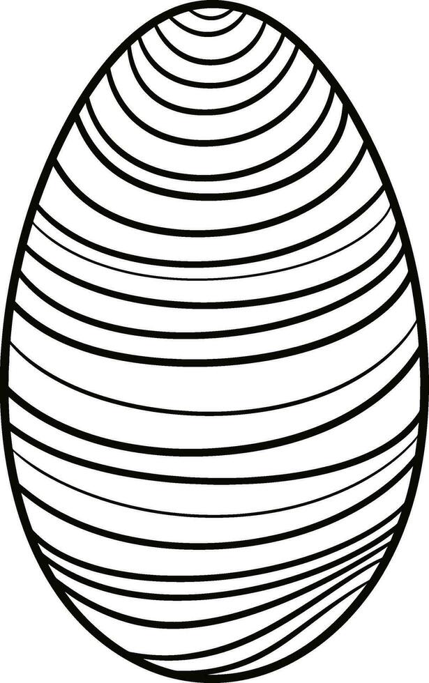 Páscoa ovo sólido ícone, religião feriado elementos, ovo com linhas, uma preenchidas padronizar em uma branco fundo, eps 10. ai gerado ilustração. vetor