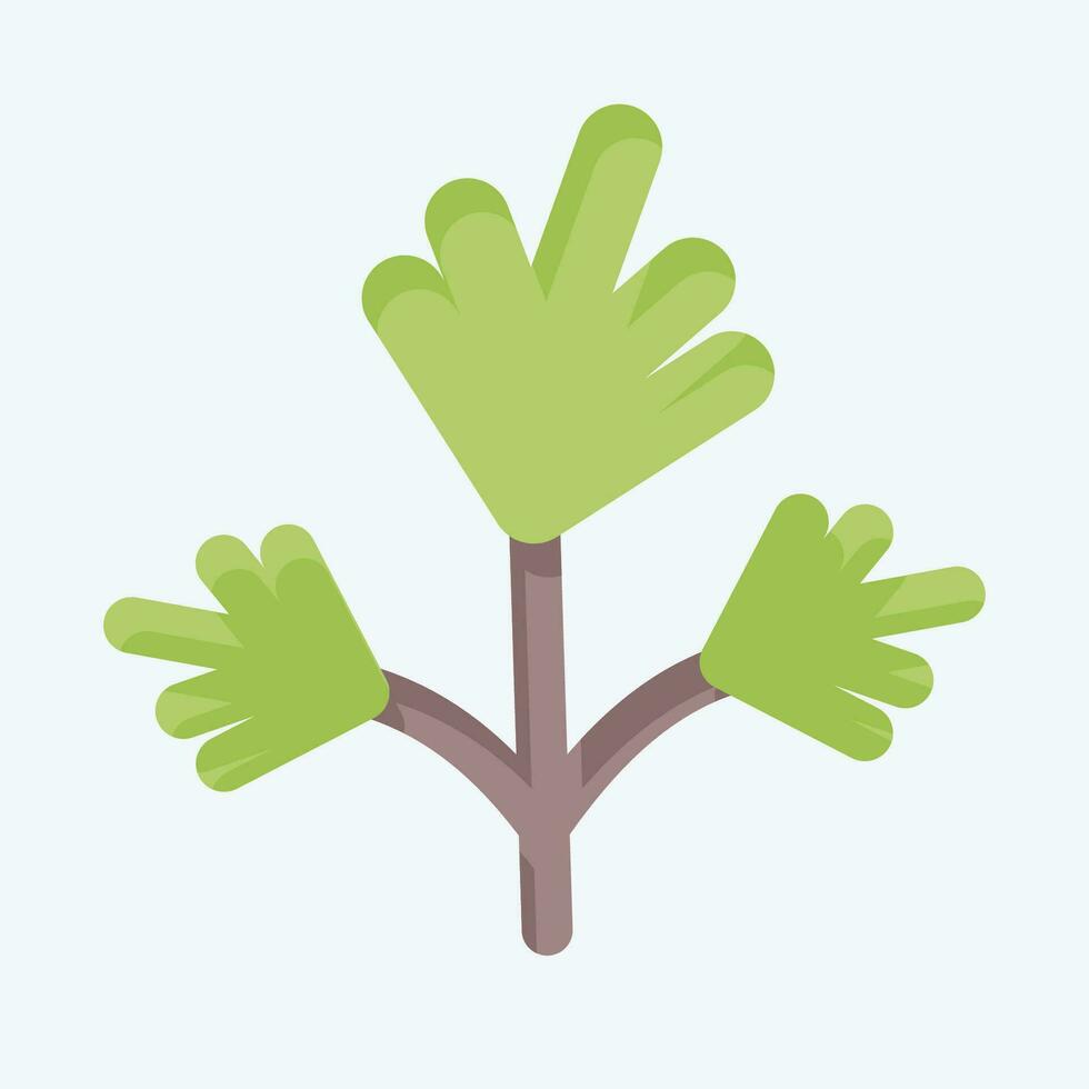 ícone salsinha. relacionado para ervas e especiarias símbolo. plano estilo. simples Projeto editável. simples ilustração vetor