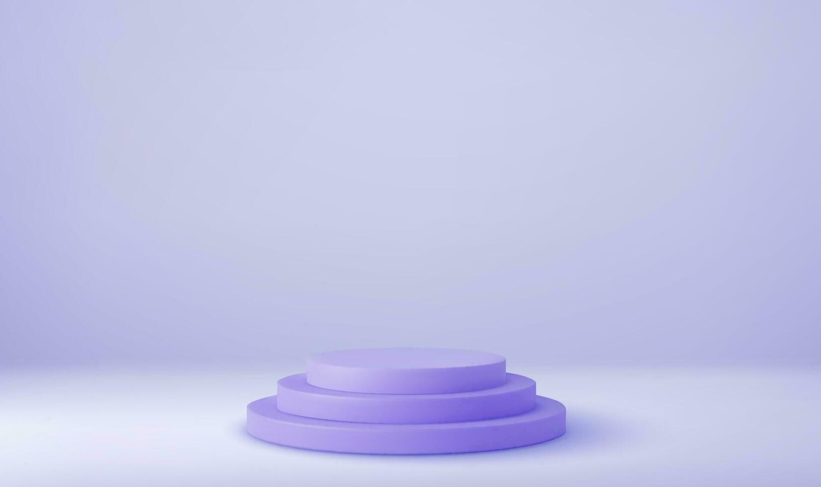 3d brilhante volta pedestal pódio. fundo pode estar adicionar em faixas folhetos ou rede. pódio para excepcional luxo produtos anúncio. 3d Renderização. vetor ilustração