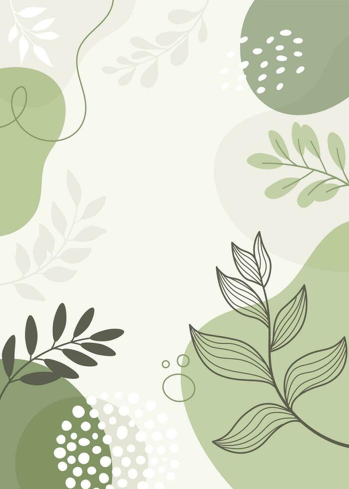 projeto banner frame background .colorful poster background vector illustration.exotic plantas, ramos, arte imprimir para beleza, moda e produtos naturais, bem-estar, casamento e evento.