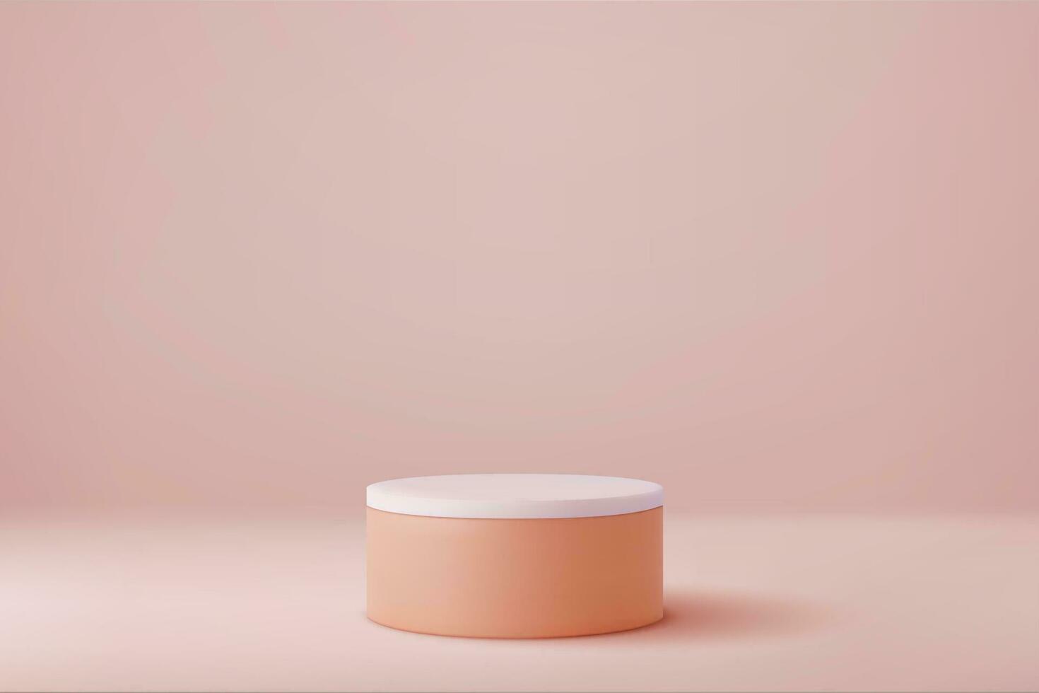 3d brilhante volta pedestal pódio. fundo pode estar adicionar em faixas folhetos ou rede. pódio para excepcional luxo produtos anúncio. 3d Renderização. vetor ilustração