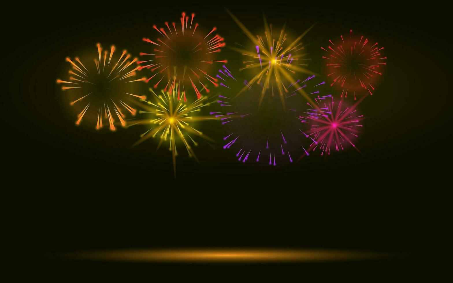 fundo de vetor de fogos de artifício