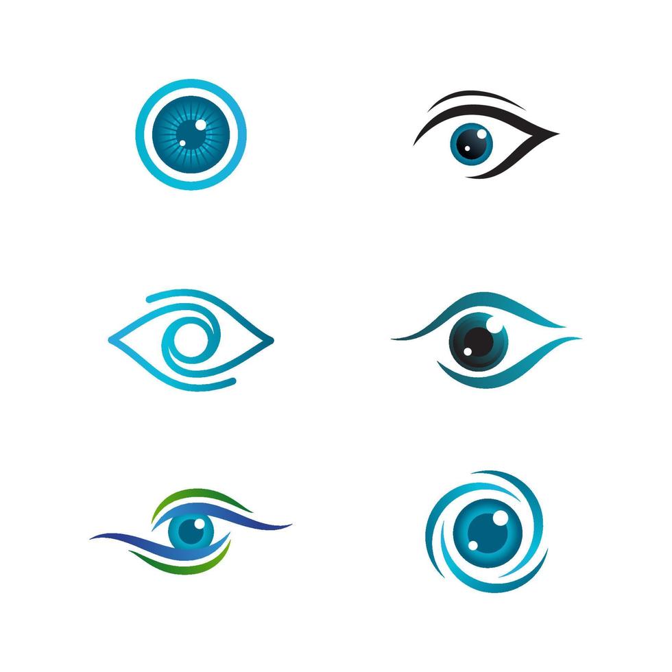 identidade da marca tratamento oftalmológico corporativo vetor
