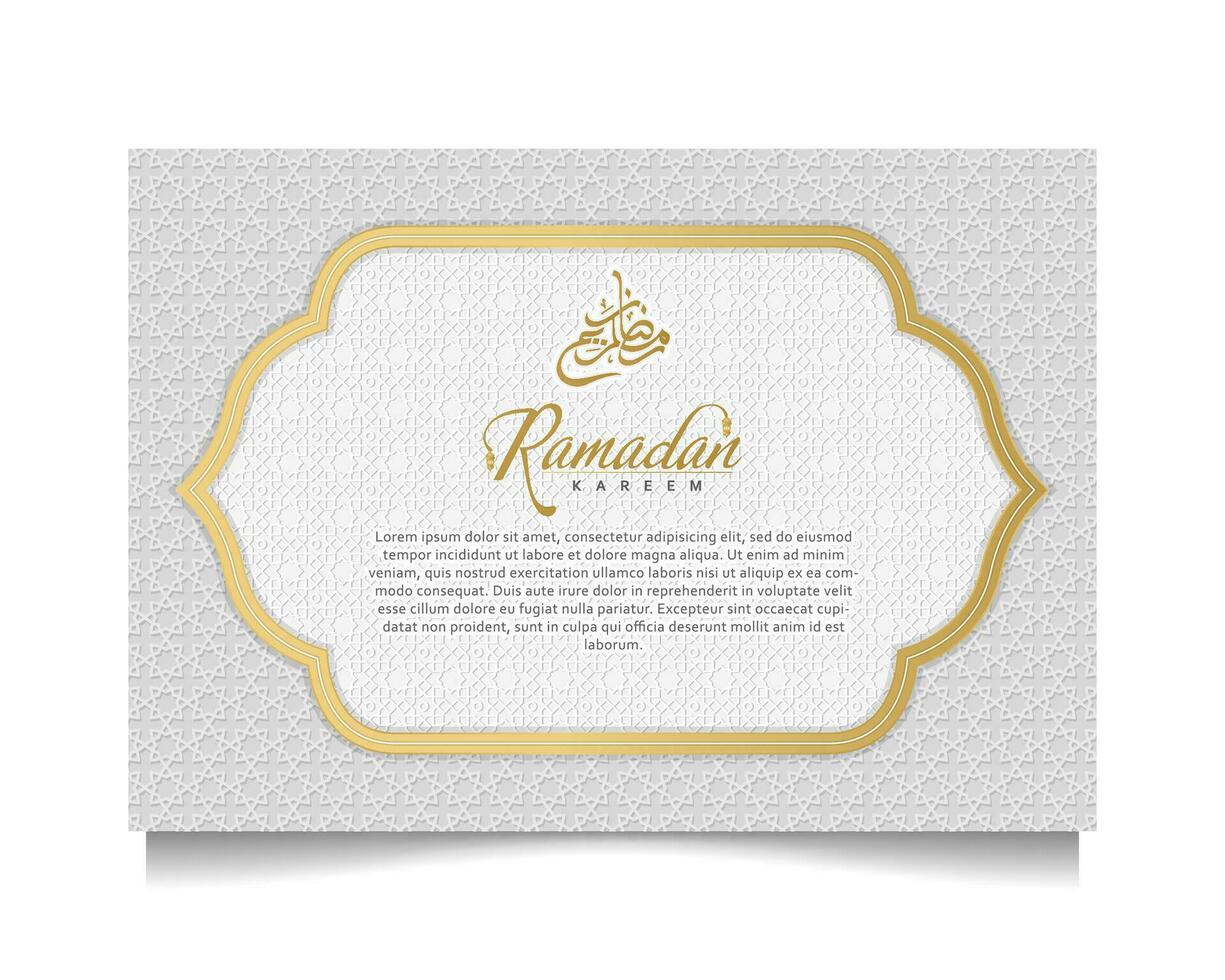 elegante Ramadã kareem fundo, para poster, quadro, Armação conceito, folheto, poster. vetor