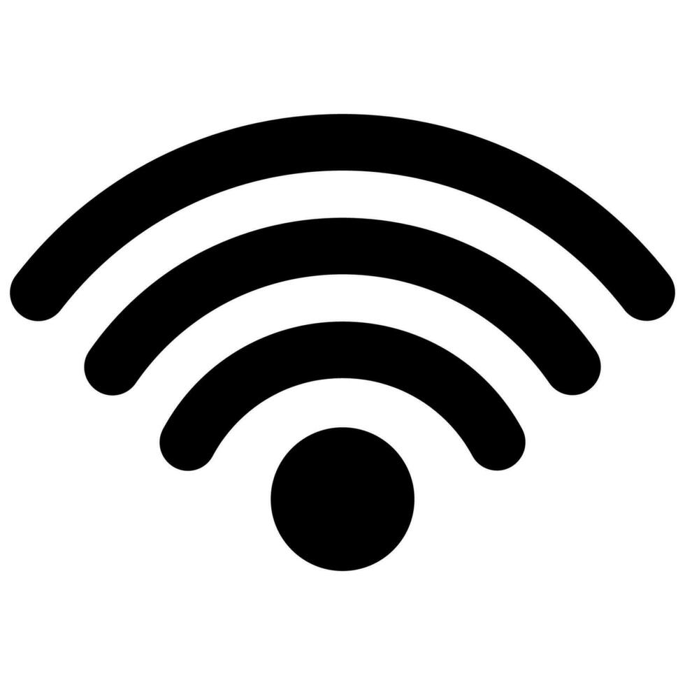wi fi Internet Acesso ponto ícone, sem fio fidelidade Wi-fi conexão vetor