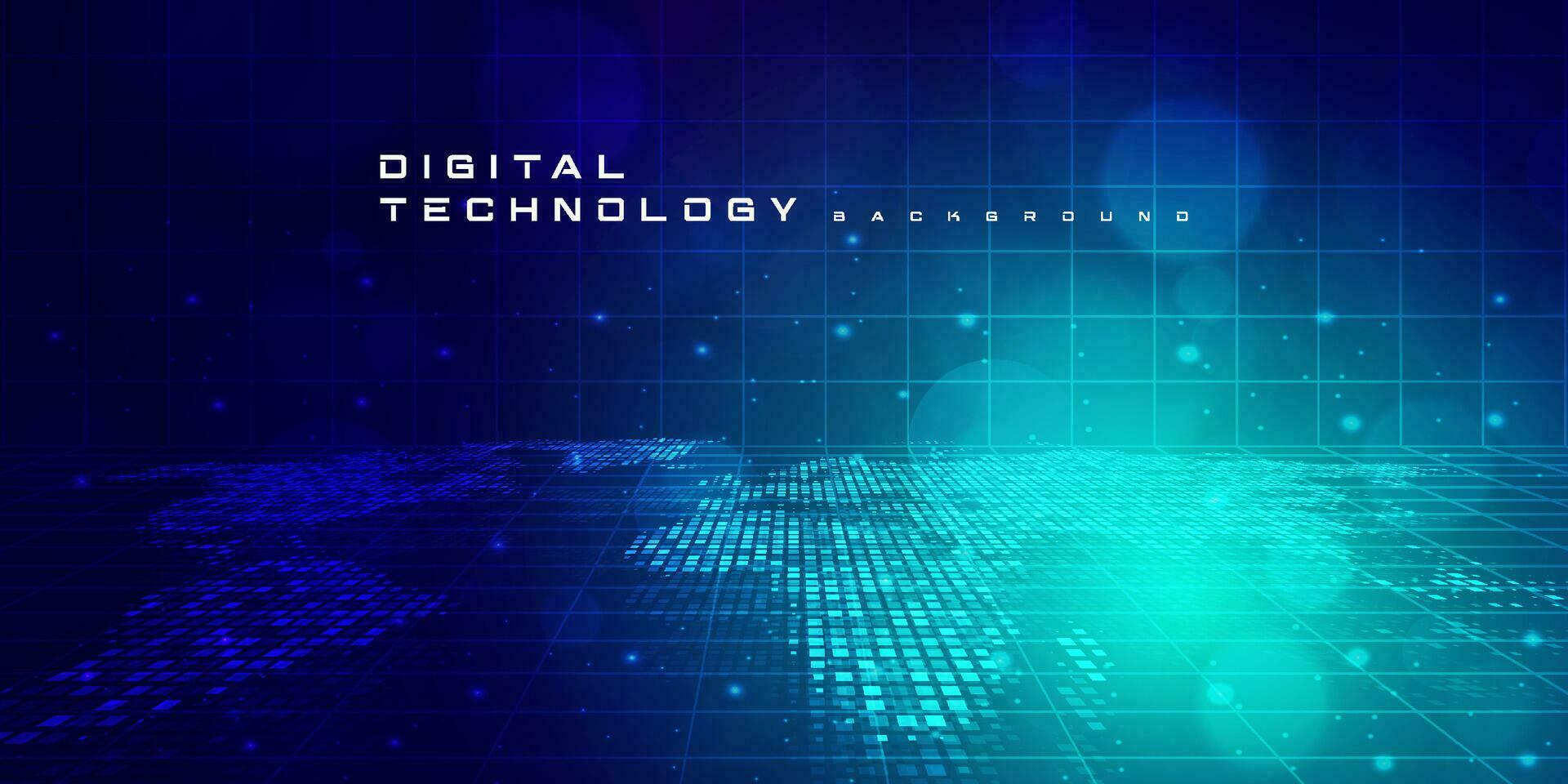 digital tecnologia Internet rede Rapidez conexão azul verde fundo, cyber nano Informação, abstrato comunicação, inovação futuro tecnologia dados, ai grande dados linhas pontos, ilustração vetor 3d