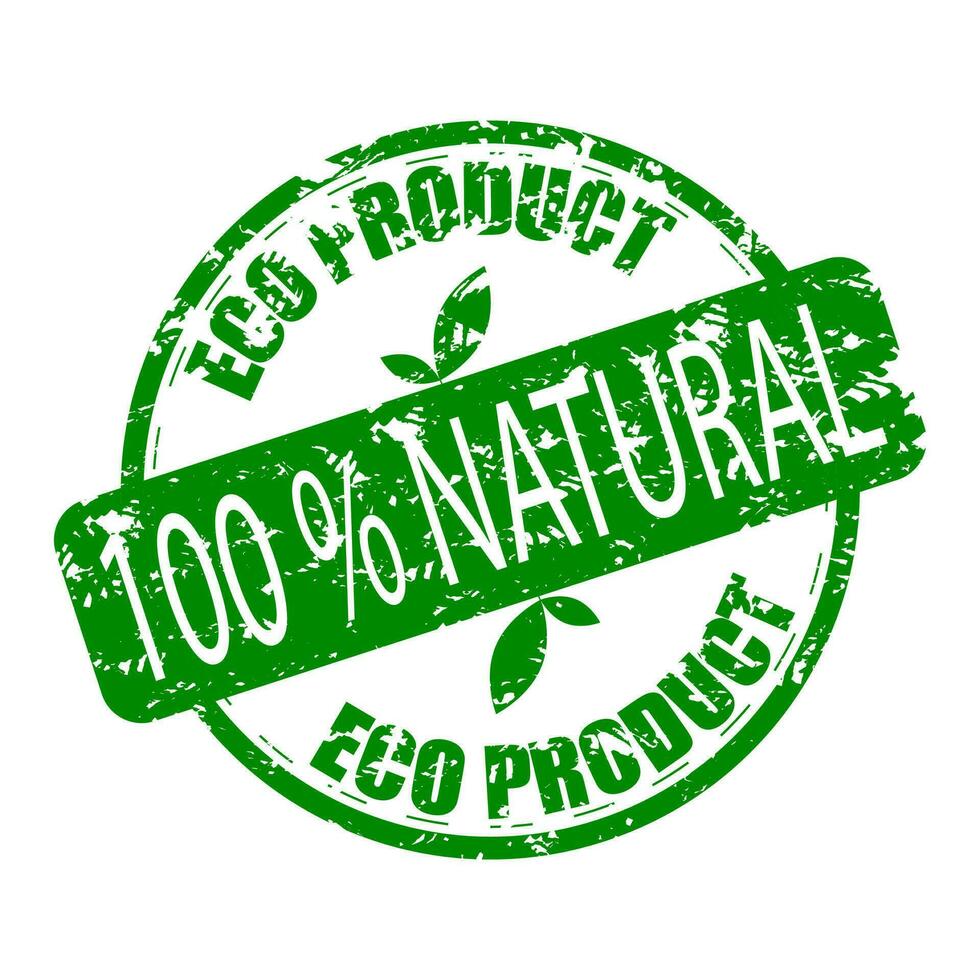 eco produtos, natural borracha carimbo. vetor eco produtos carimbo para natural orgânico produtos, ilustração do arranhado grunge marca d'água