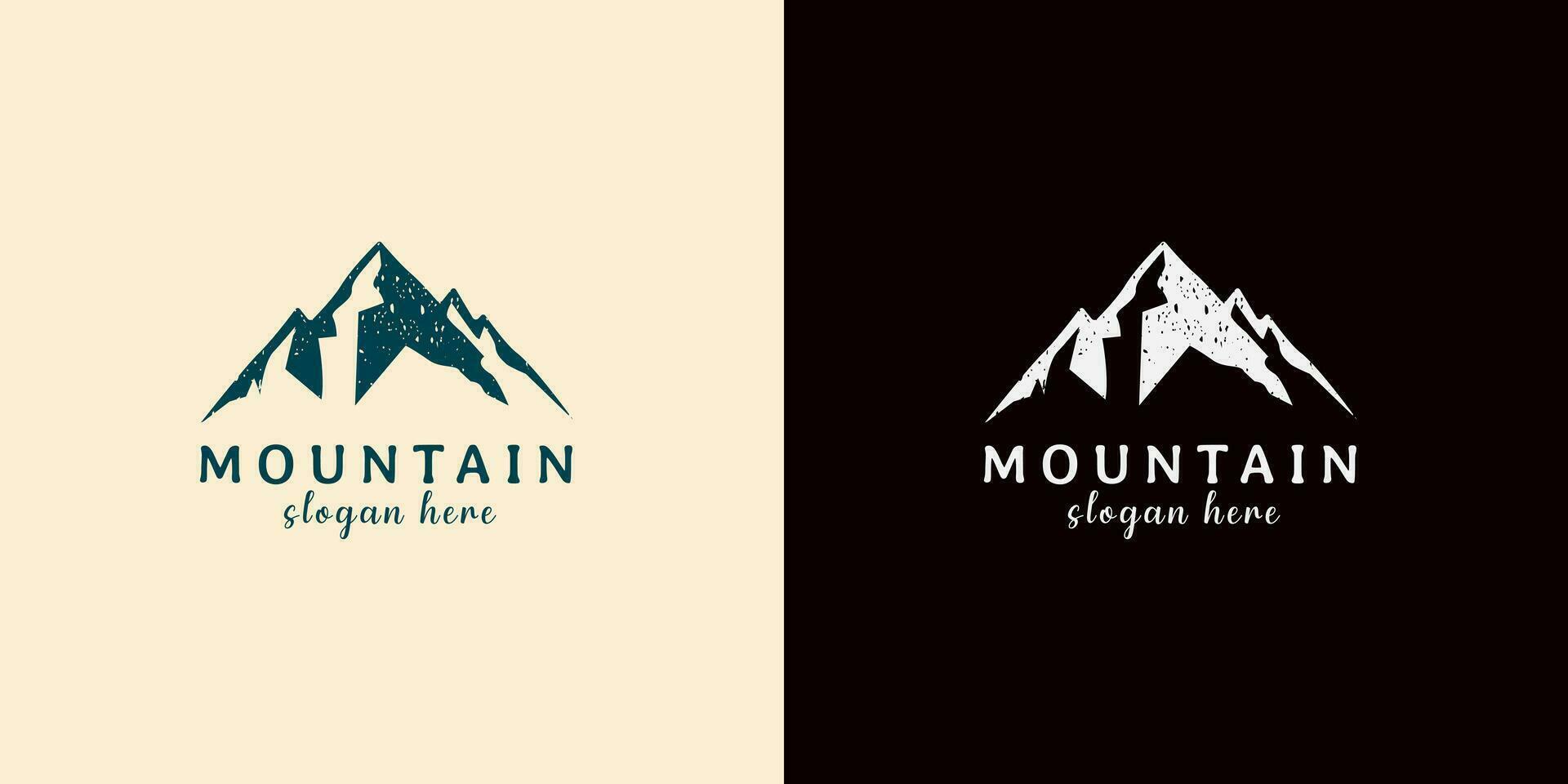 montanha logotipo abstrato vetor Projeto. logótipo modelo para extremo esporte, alpinistas, natureza aventuras, exploradores