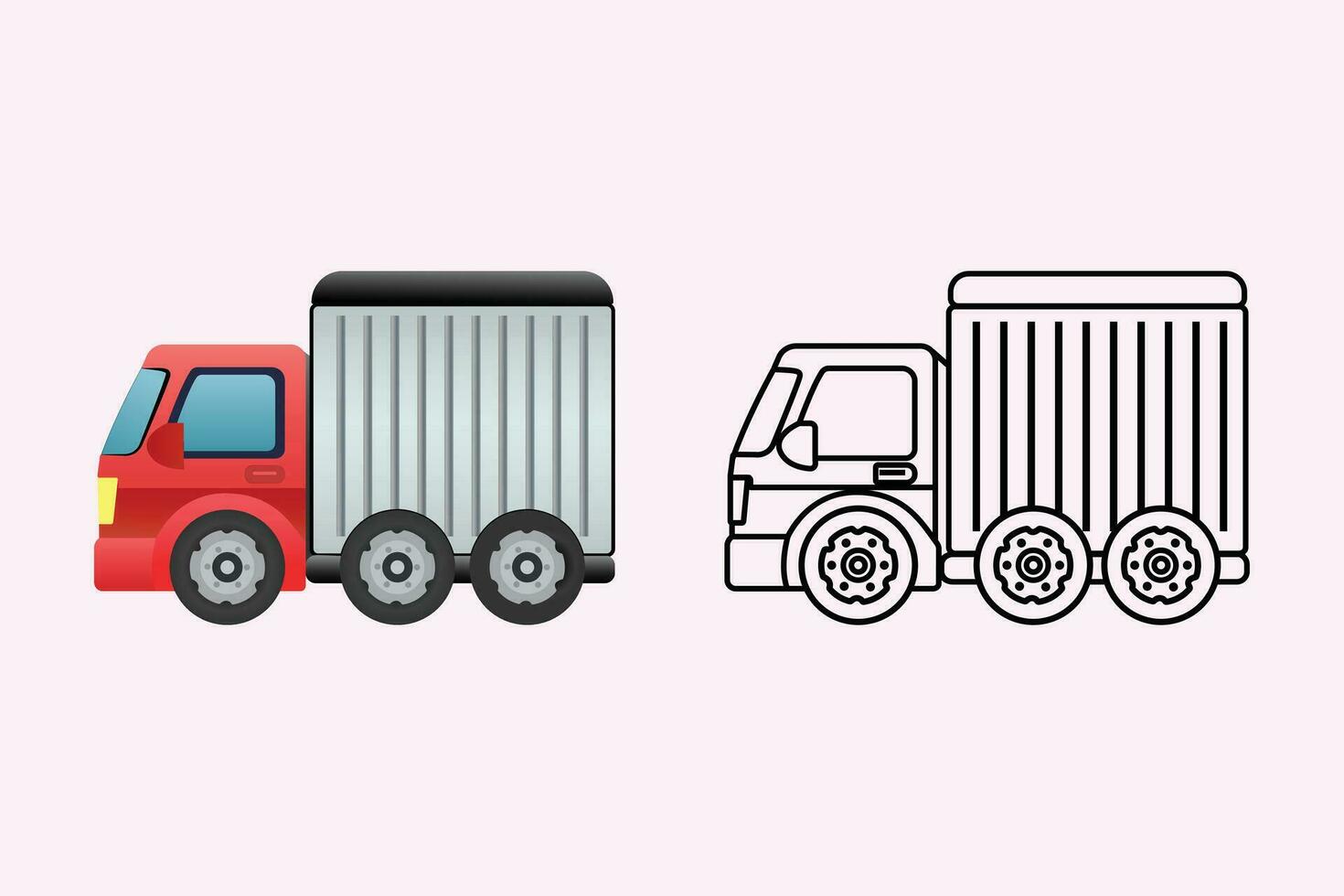 carro transporte conjunto ícone símbolo arte vetor ilustração
