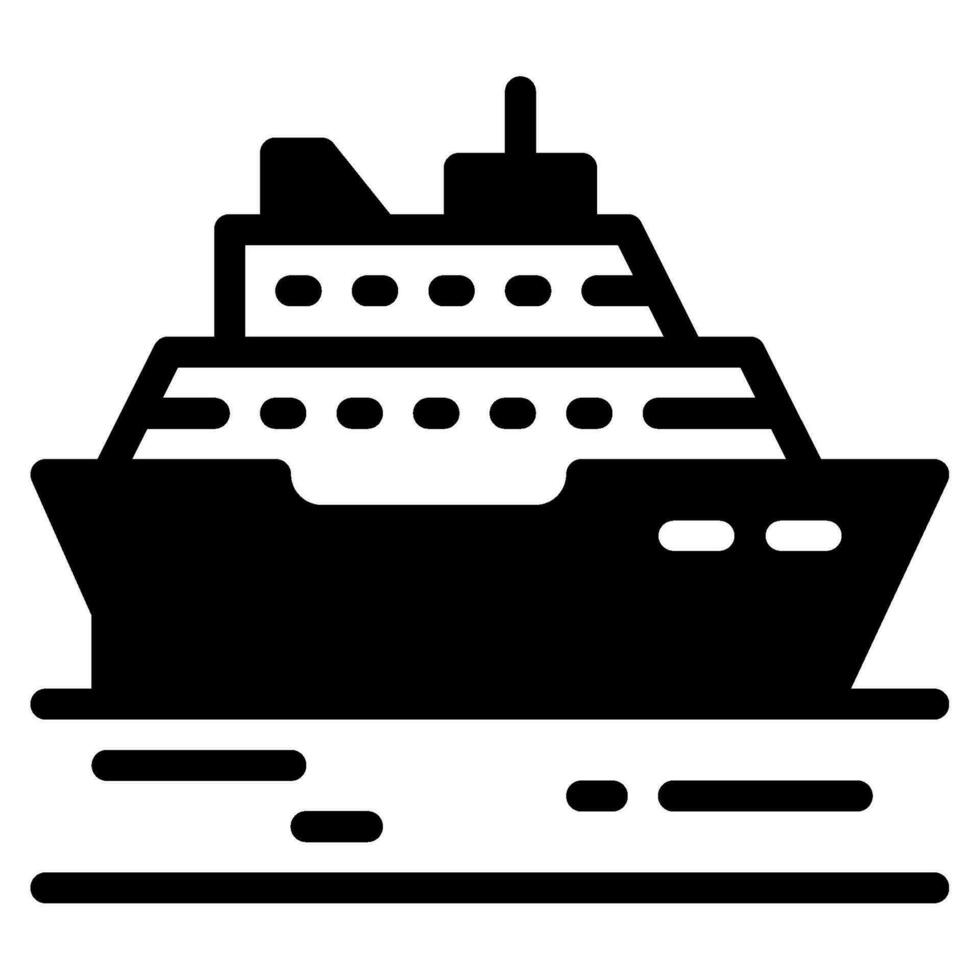 viagem cruzeiro navio objeto ilustração vetor