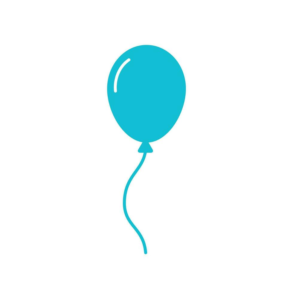 balão ícone. a partir de azul ícone definir. vetor