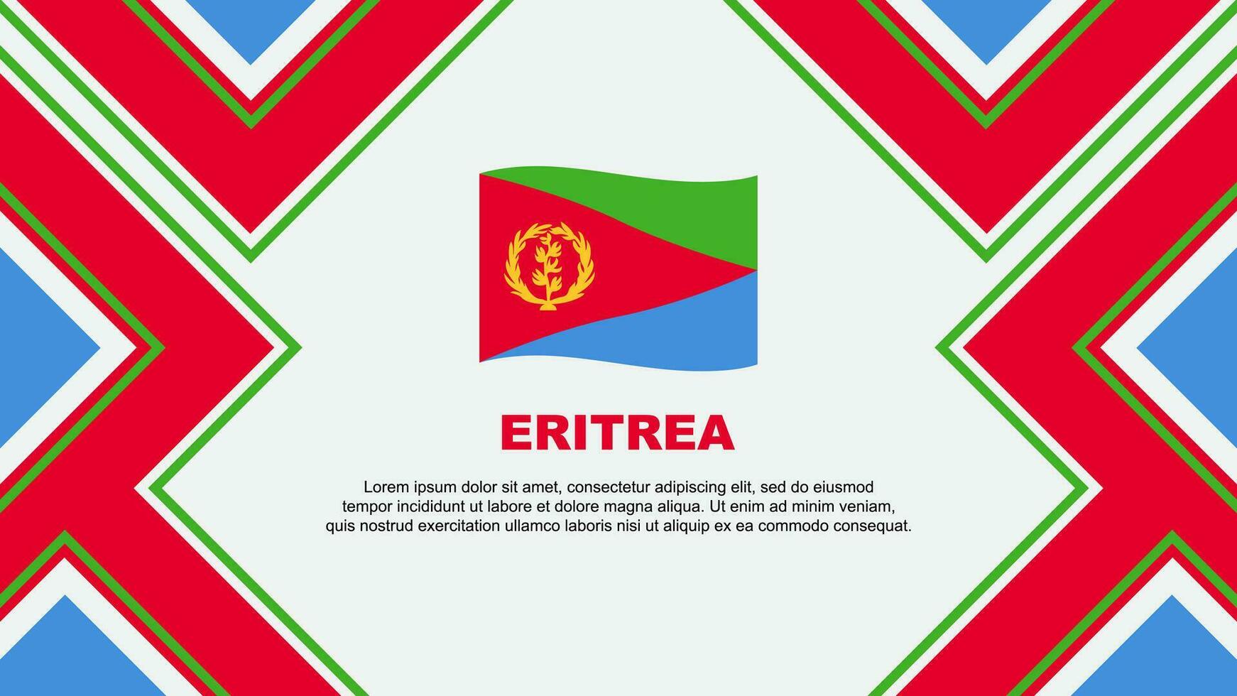 eritreia bandeira abstrato fundo Projeto modelo. eritreia independência dia bandeira papel de parede vetor ilustração. eritreia vetor