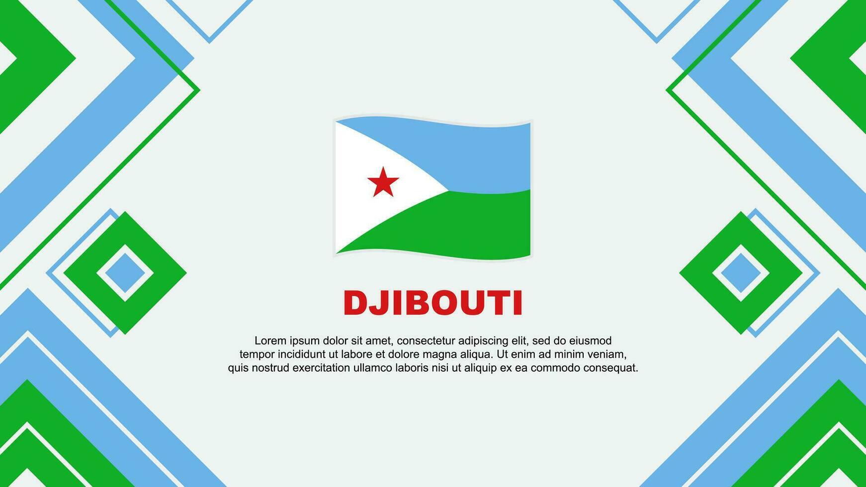 djibouti bandeira abstrato fundo Projeto modelo. djibouti independência dia bandeira papel de parede vetor ilustração. djibouti fundo