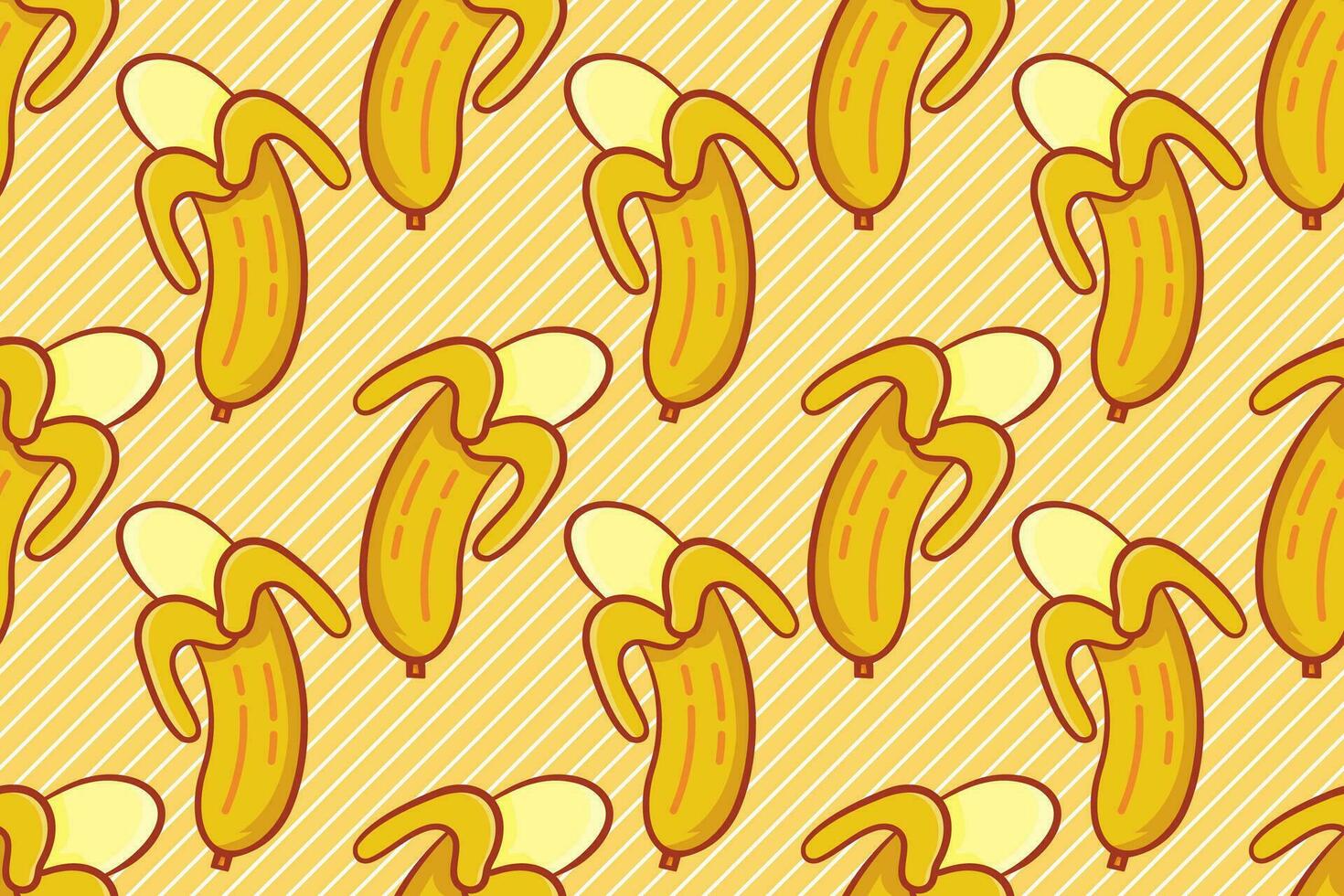 ilustração em vetor padrão sem emenda de fruta banana