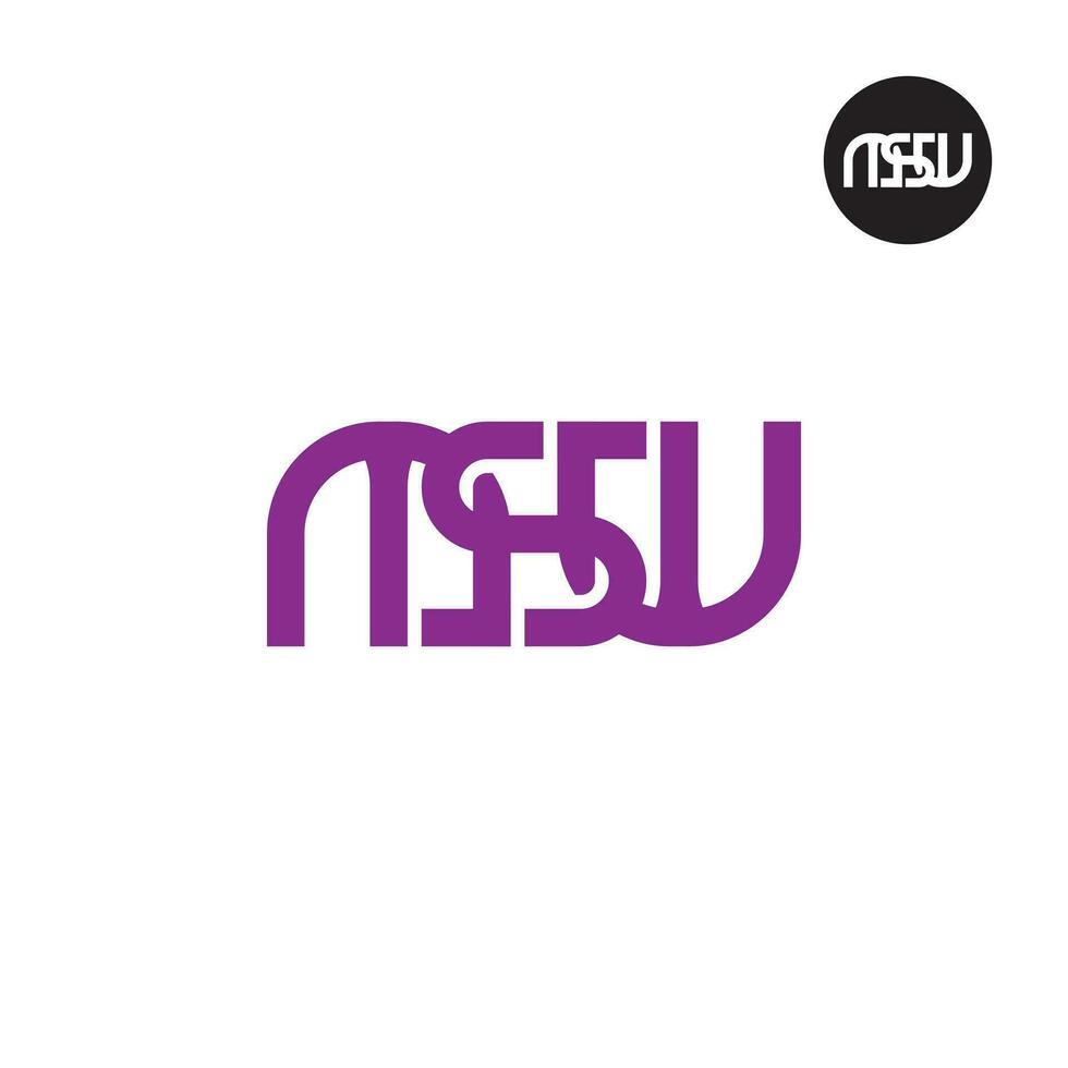 carta msw monograma logotipo Projeto vetor