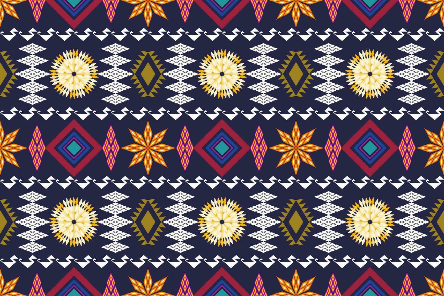 geométrica étnica oriental arte tradicional pattern.figure bordado tribal style.design para plano de fundo, papel de parede, roupas, embrulho, tecido, elemento, ilustração vetorial. vetor