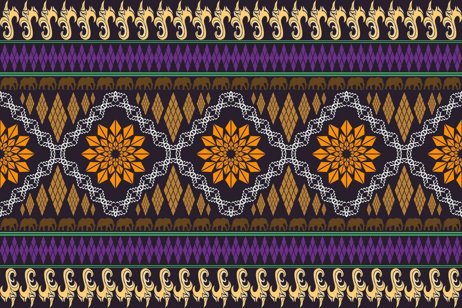 geométrica étnica oriental arte tradicional pattern.figure bordado tribal style.design para plano de fundo, papel de parede, roupas, embrulho, tecido, elemento, ilustração vetorial. vetor