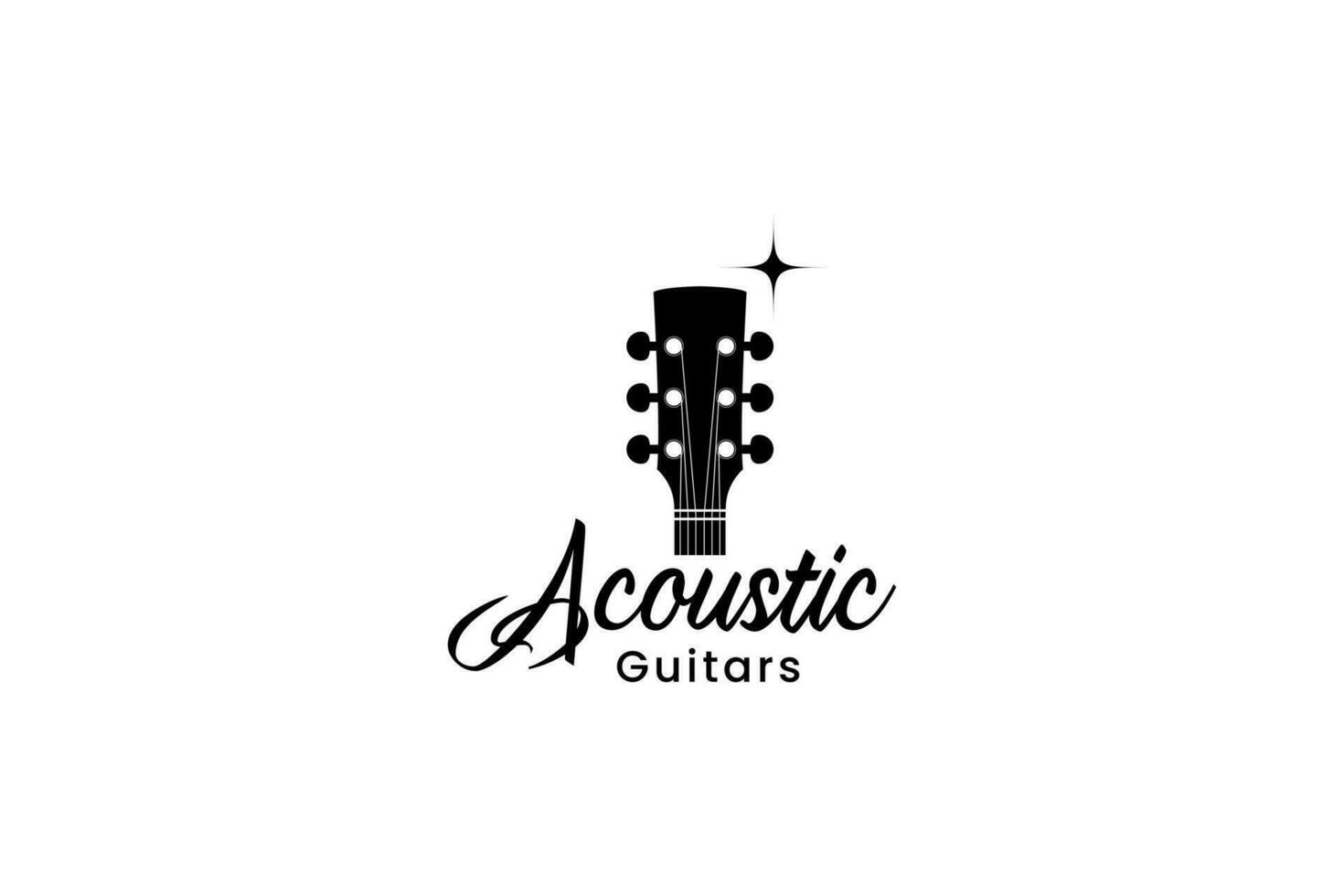 guitarra logotipo vetor ícone ilustração