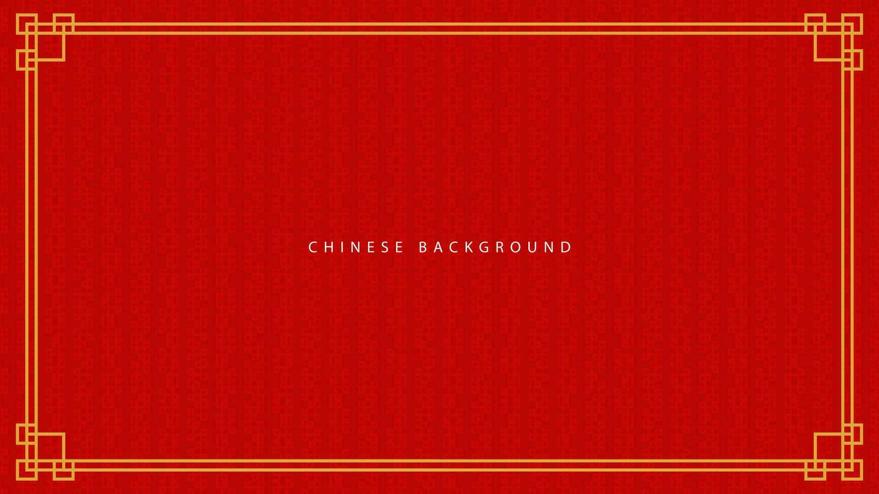 vetor ilustração do uma chinês quadro, Armação fundo dentro vermelho e ouro cores