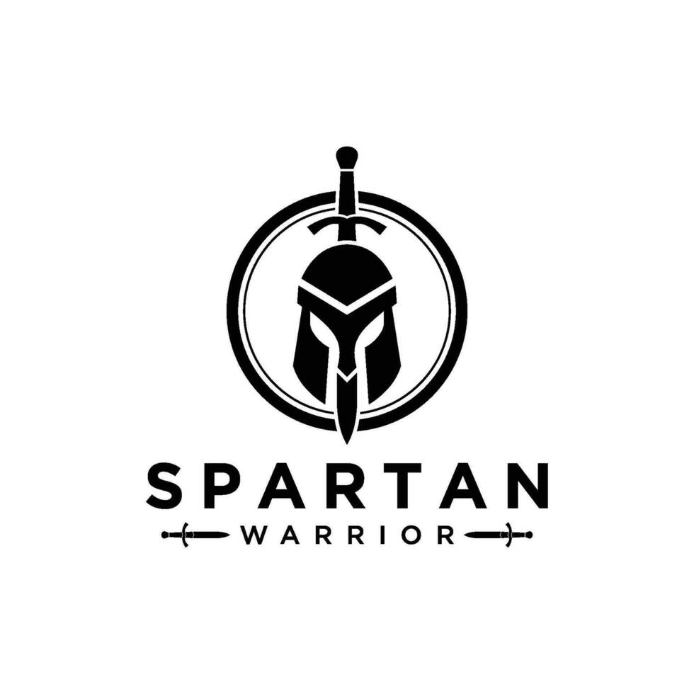 espartano logotipo vetor, espartano capacete, cabeça proteção, guerreiro, soldado, logotipo, símbolo, ícone, vetor