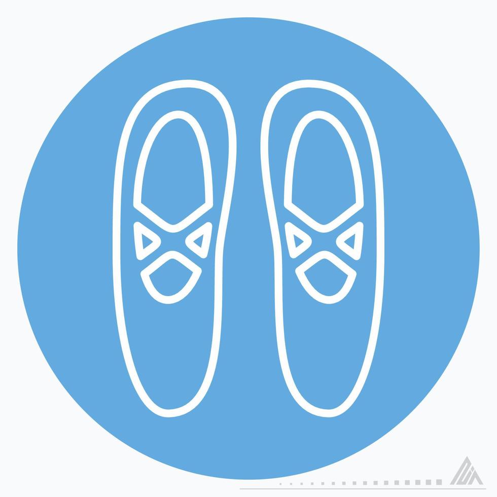 sapatilhas de balé ícone - estilo olhos azuis vetor