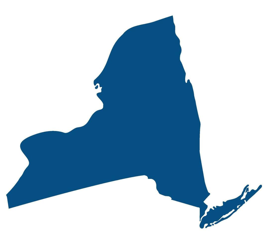 Novo Iorque Estado mapa. mapa do a nos Estado do Novo Iorque. vetor