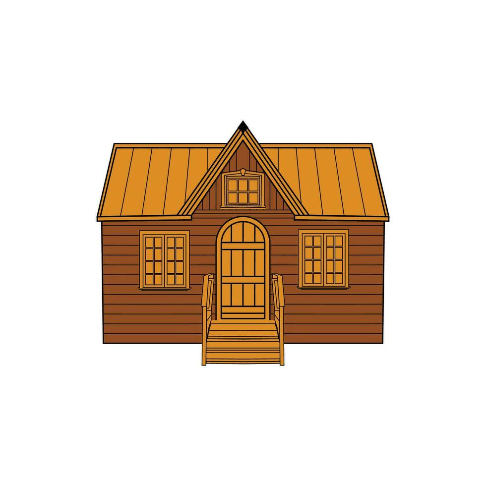 de madeira casa logotipo elemento, de madeira casa vetor logotipo modelo