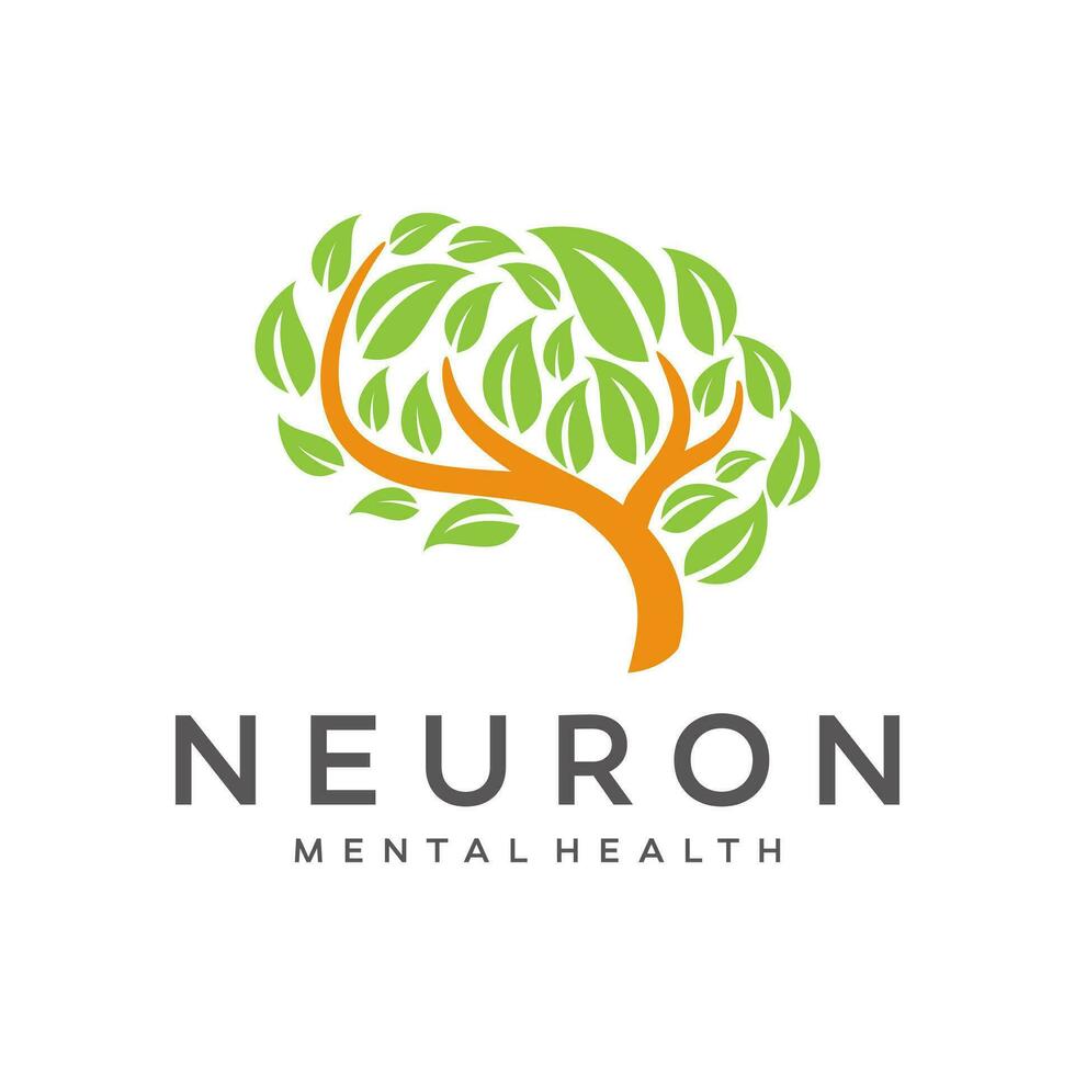 neurologia logotipo Projeto ilustração vetor modelo