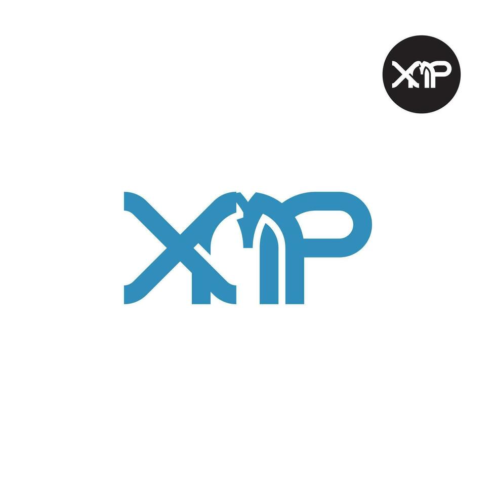 carta xmp monograma logotipo Projeto vetor