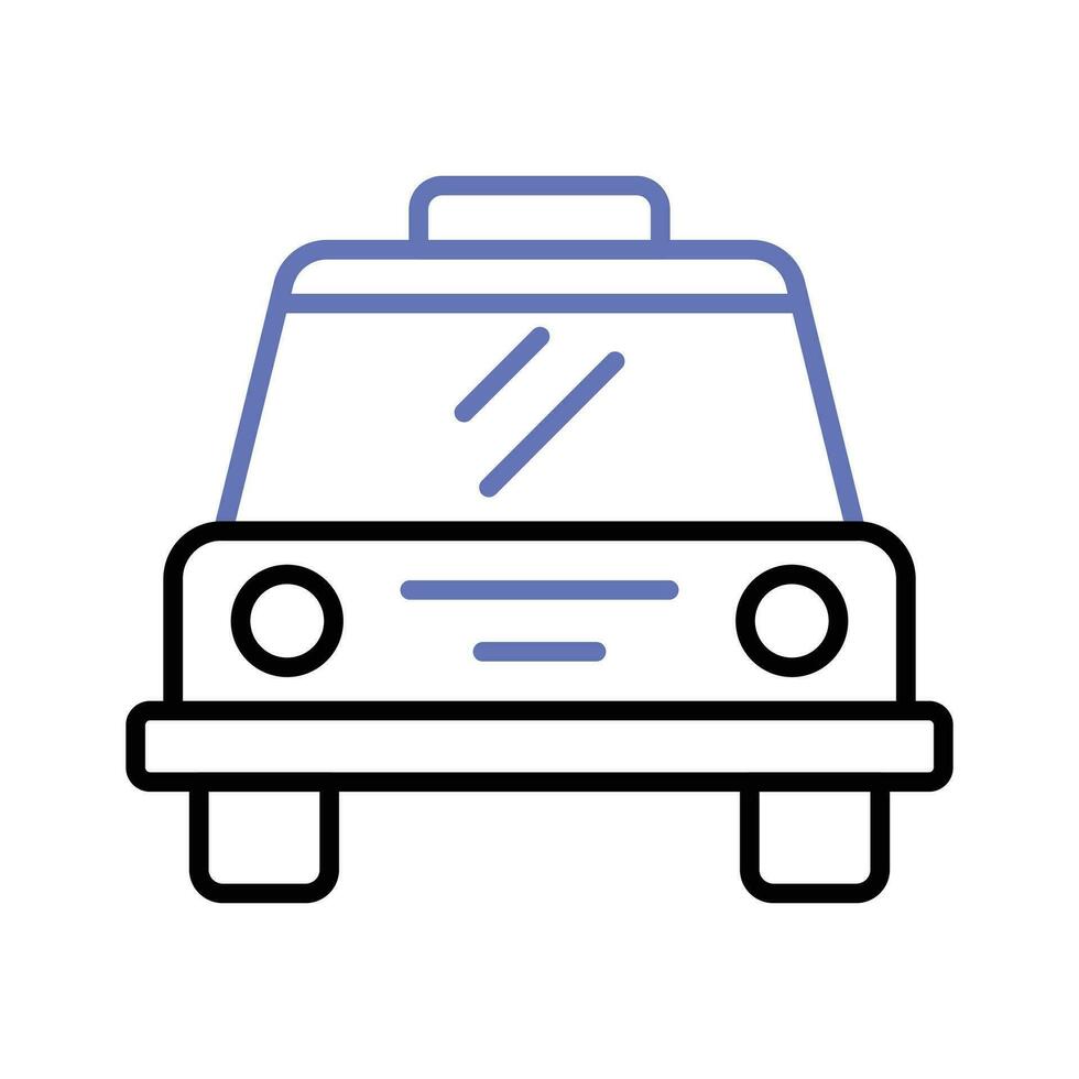 a ícone do Táxi dentro na moda estilo, local transporte automóvel vetor