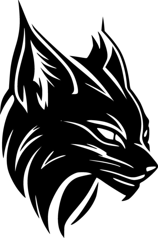 gato selvagem - minimalista e plano logotipo - vetor ilustração