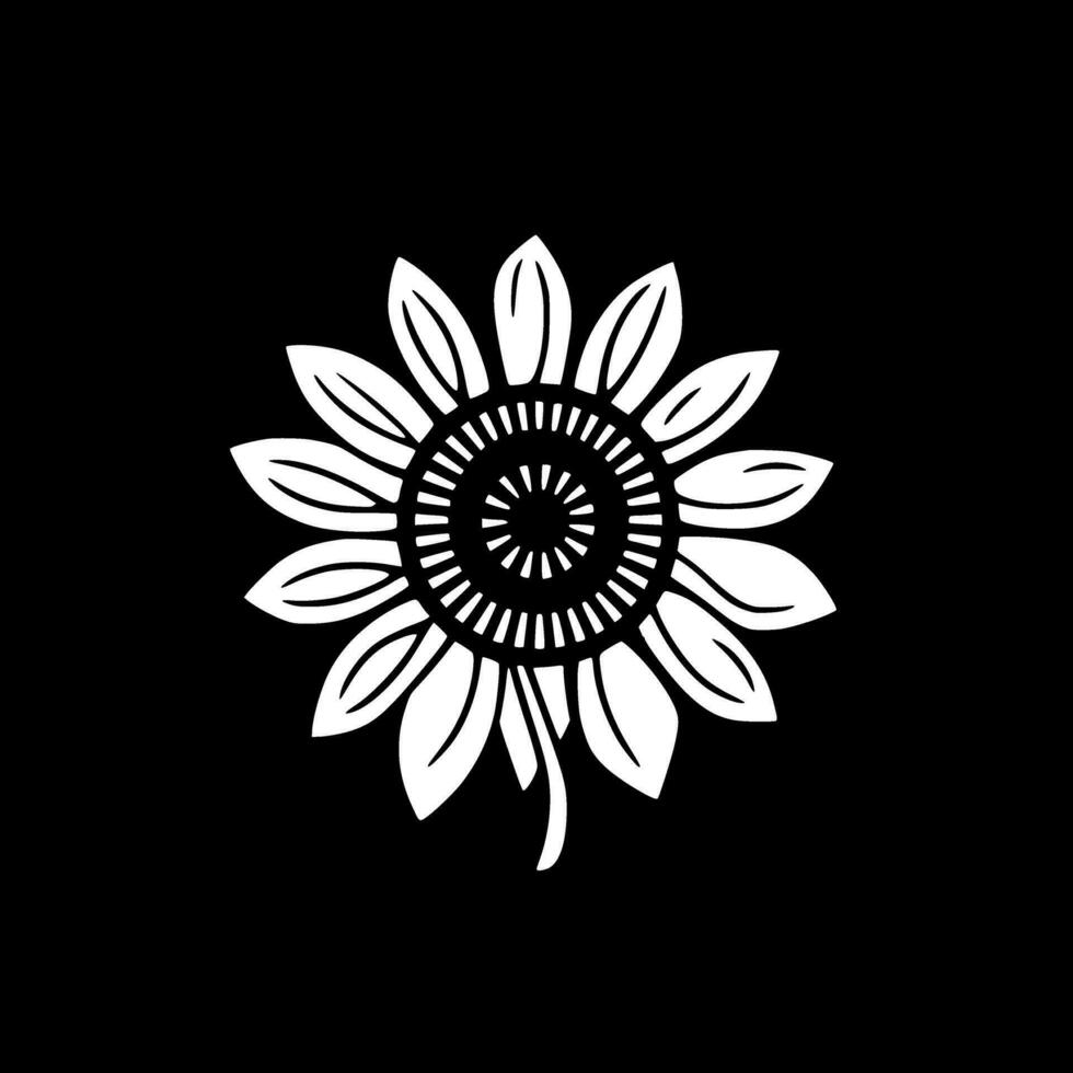 flor - minimalista e plano logotipo - vetor ilustração