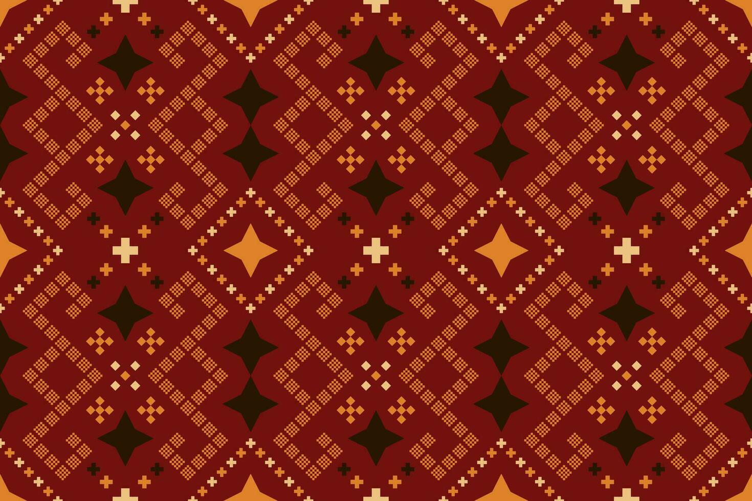 vermelho tradicional étnico padronizar paisley flor ikat fundo abstrato asteca africano indonésio indiano desatado padronizar para tecido impressão pano vestir tapete cortinas e sarongue vetor