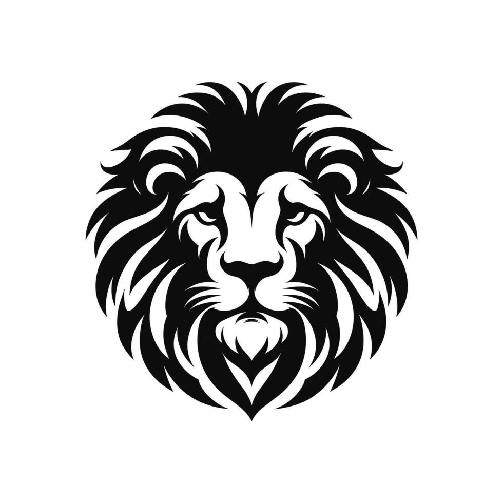 vetor gráfico do leão face, logotipo ícone em uma branco fundo, eps formato