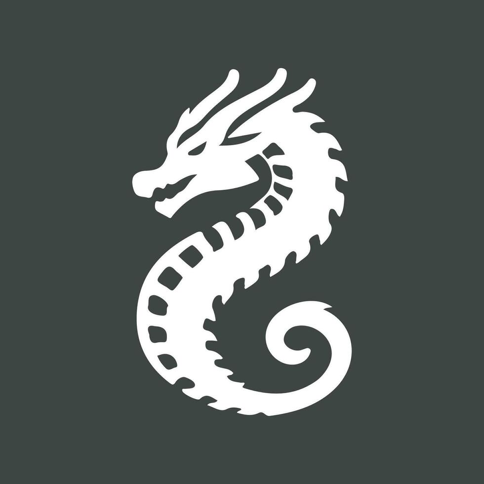 modelo de logotipo de ilustração de ícone de dragão vetorial vetor