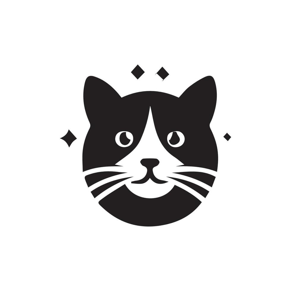 gato silhueta logotipo Projeto vetor ilustração