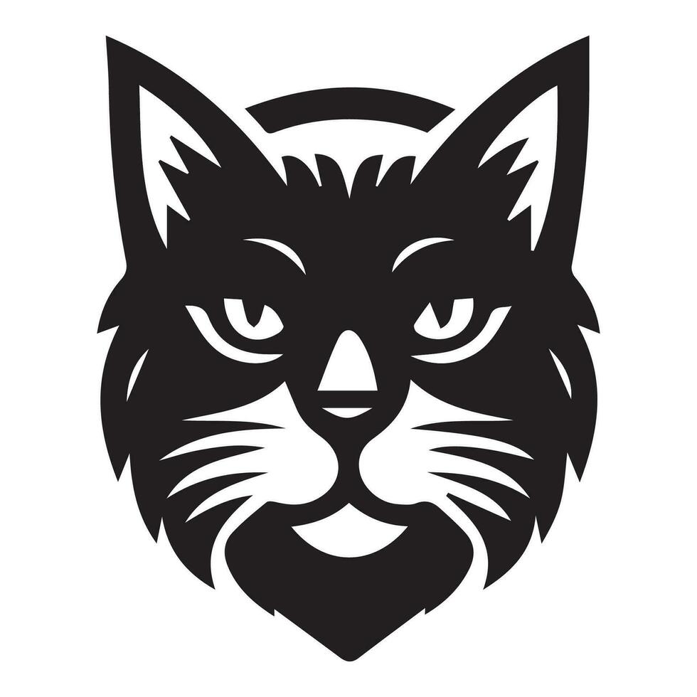 gato silhueta logotipo Projeto vetor ilustração