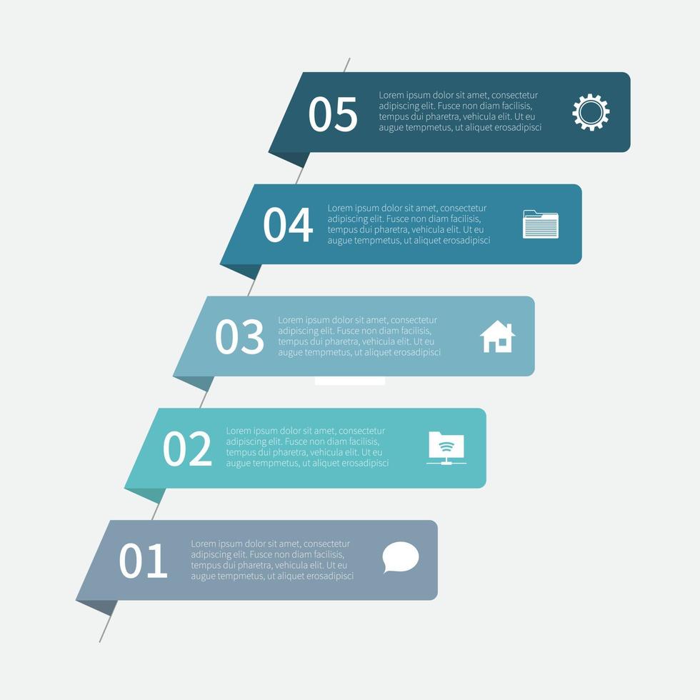 vários infográfico de negócios, gráfico de infográfico, elementos de infográfico de vetor