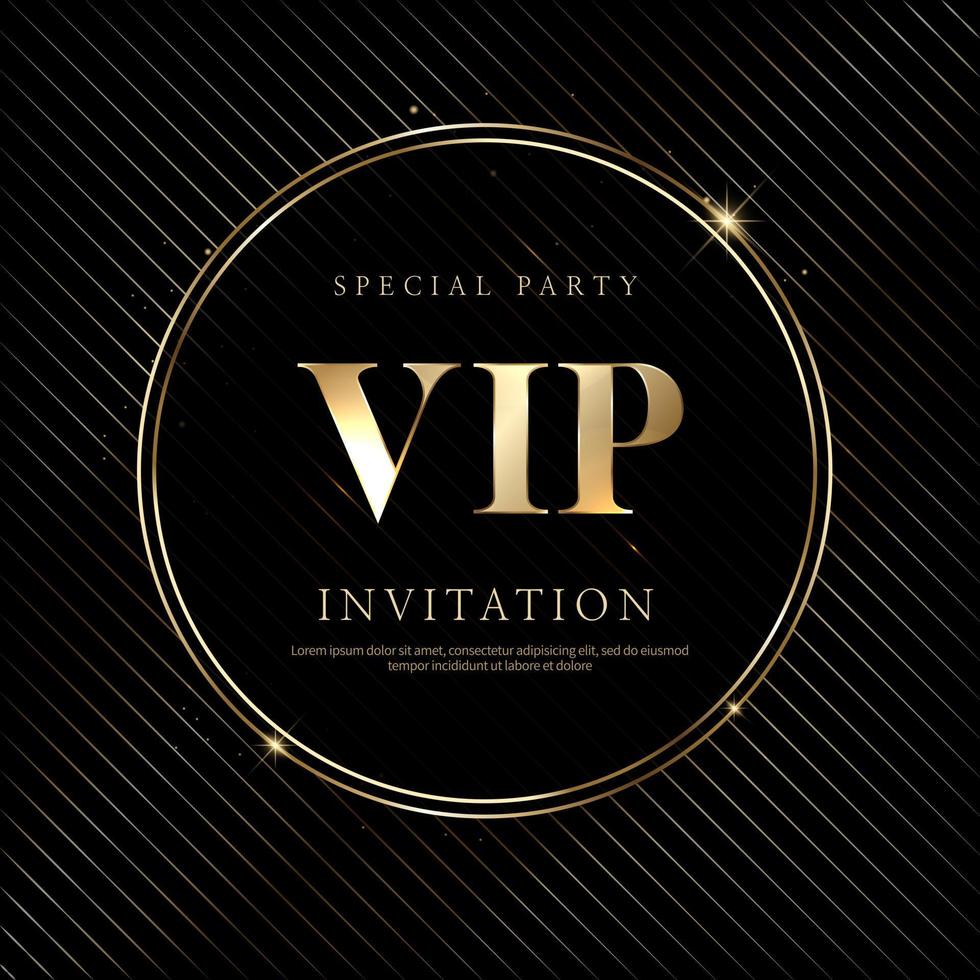 convites VIP de luxo e fundos de cupons vetor