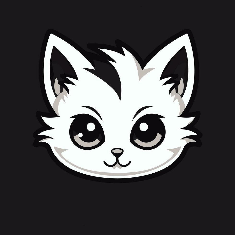 ai gerado esport gato crachá ícone logotipo vetor