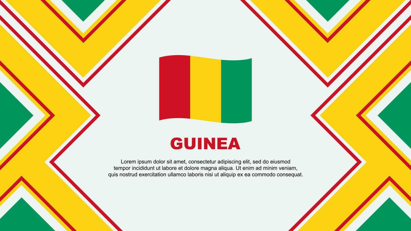 Guiné bandeira abstrato fundo Projeto modelo. Guiné independência dia bandeira papel de parede vetor ilustração. Guiné vetor