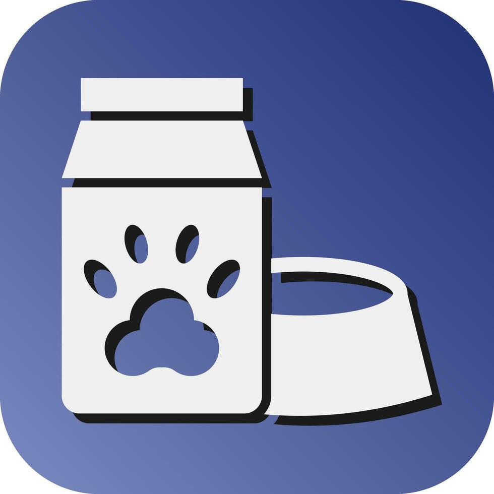 cachorro Comida vetor glifo gradiente fundo ícone para pessoal e comercial usar.
