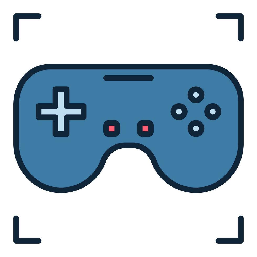 jogos controlador vetor dispositivo para vídeo jogos colori ícone