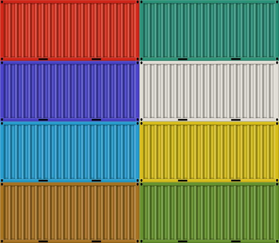 carga Remessa containers para frete transporte vetor