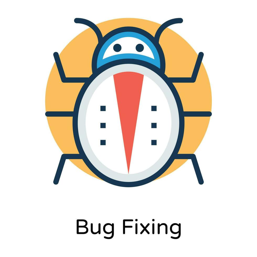 conceitos de bug da moda vetor