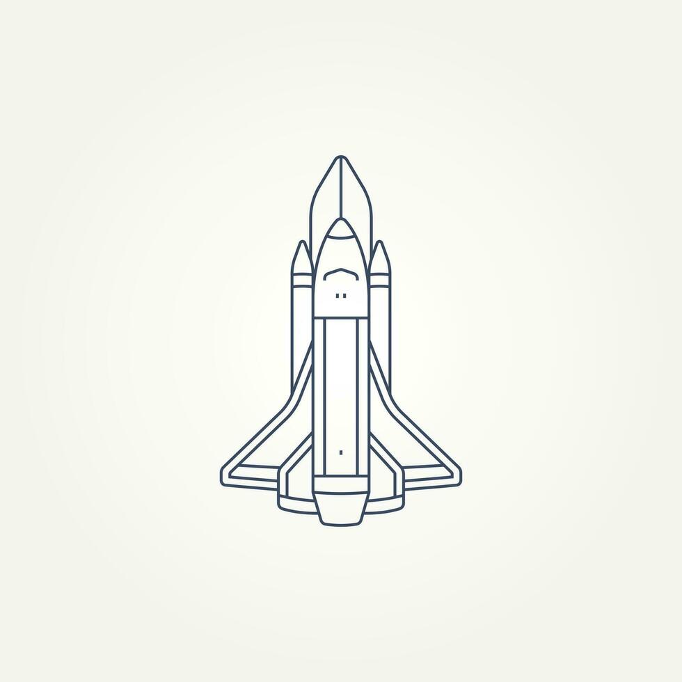 isolado foguete lançamento ícone logotipo modelo vetor ilustração Projeto. vintage futurista, espaço, inovação linha arte ícone logotipo conceito