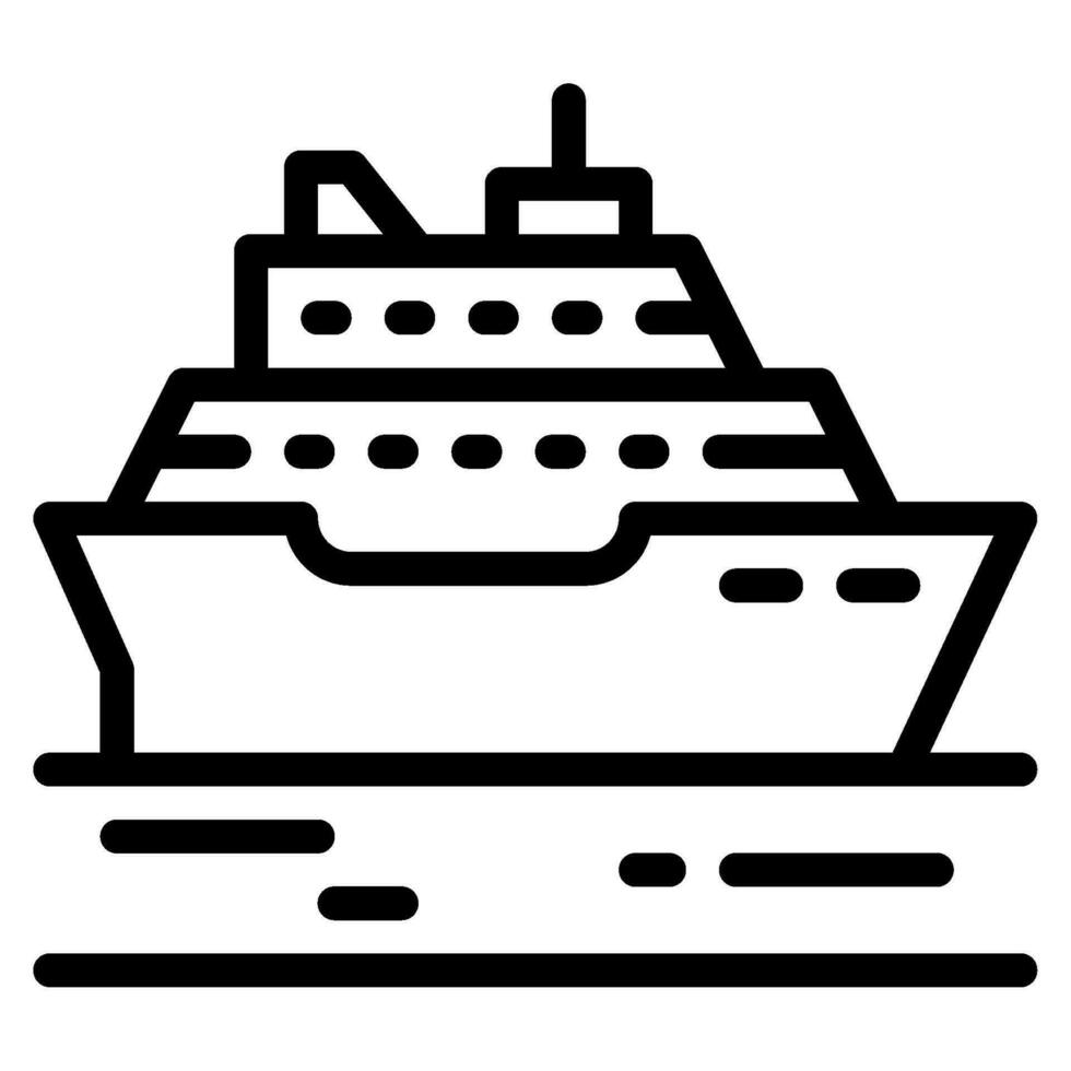 viagem cruzeiro navio ilustração vetor
